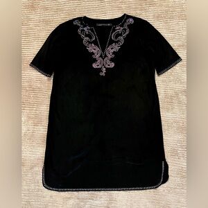 Zara faux suede tunic dress